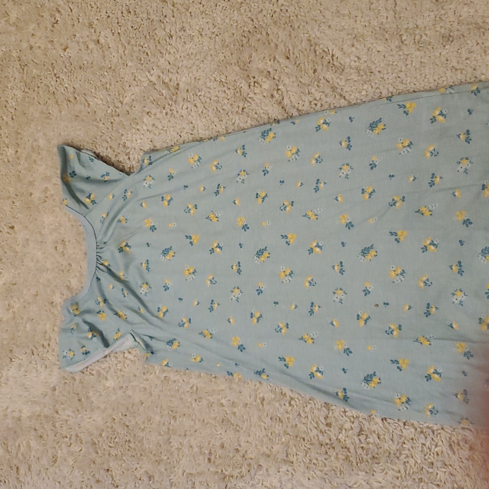 5 For $25 Carter's Kids Pajamas Nightgown Blue Floral Girls‎ Size 6